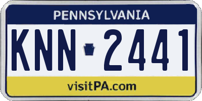 PA license plate KNN2441