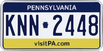 PA license plate KNN2448