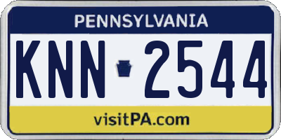 PA license plate KNN2544