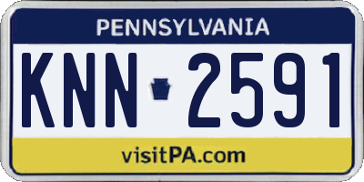 PA license plate KNN2591
