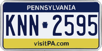 PA license plate KNN2595