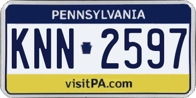 PA license plate KNN2597