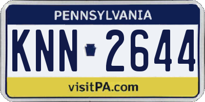 PA license plate KNN2644