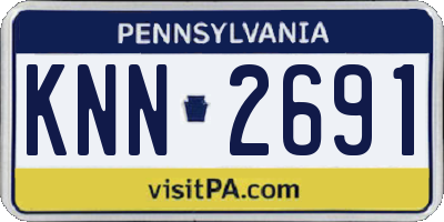 PA license plate KNN2691