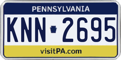 PA license plate KNN2695