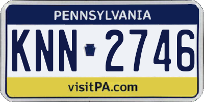 PA license plate KNN2746