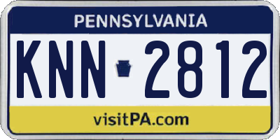PA license plate KNN2812