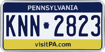 PA license plate KNN2823