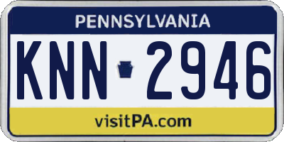 PA license plate KNN2946