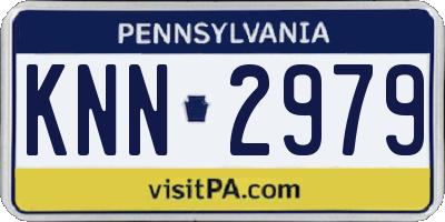 PA license plate KNN2979