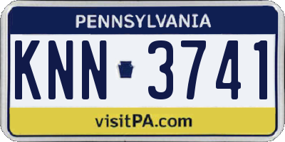 PA license plate KNN3741