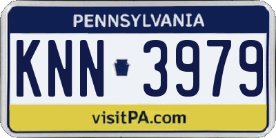 PA license plate KNN3979
