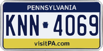 PA license plate KNN4069