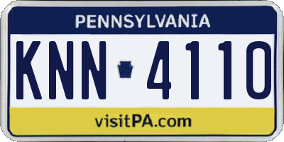PA license plate KNN4110