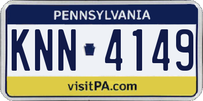 PA license plate KNN4149