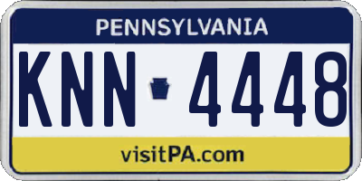 PA license plate KNN4448