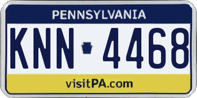 PA license plate KNN4468