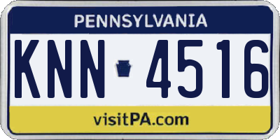 PA license plate KNN4516