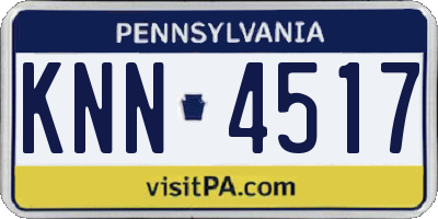 PA license plate KNN4517