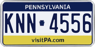 PA license plate KNN4556
