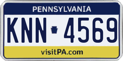 PA license plate KNN4569