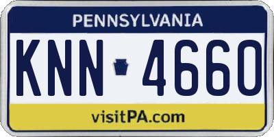 PA license plate KNN4660