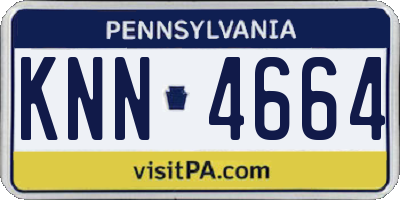 PA license plate KNN4664