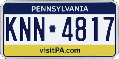 PA license plate KNN4817