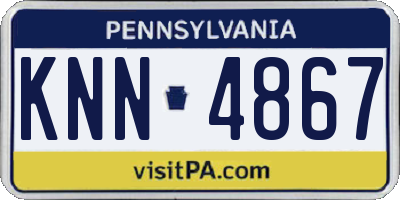 PA license plate KNN4867