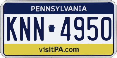 PA license plate KNN4950