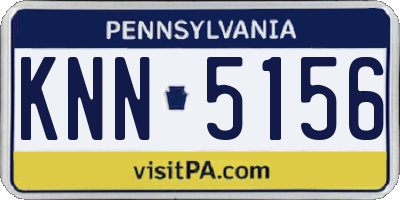 PA license plate KNN5156