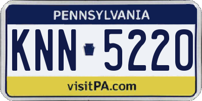 PA license plate KNN5220