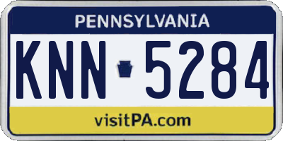 PA license plate KNN5284