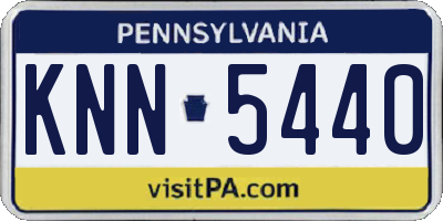 PA license plate KNN5440