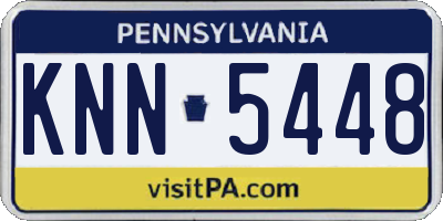 PA license plate KNN5448