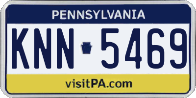 PA license plate KNN5469