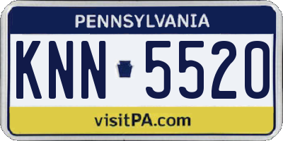 PA license plate KNN5520