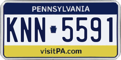 PA license plate KNN5591