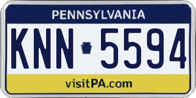 PA license plate KNN5594