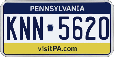 PA license plate KNN5620