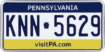 PA license plate KNN5629