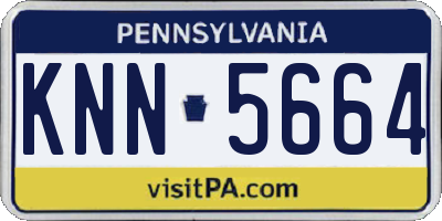 PA license plate KNN5664