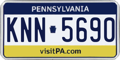 PA license plate KNN5690