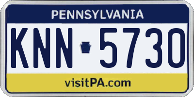 PA license plate KNN5730