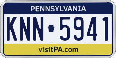 PA license plate KNN5941