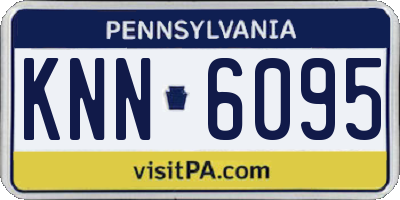 PA license plate KNN6095