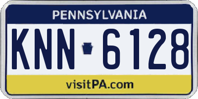 PA license plate KNN6128