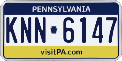 PA license plate KNN6147