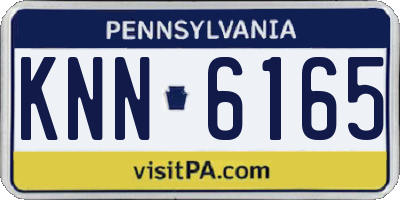 PA license plate KNN6165
