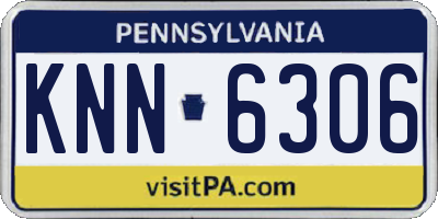 PA license plate KNN6306